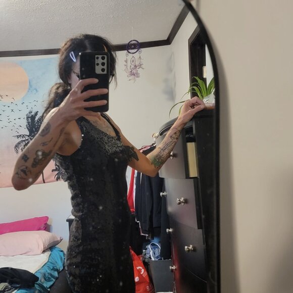 Black sequins cocktail dress BUNDLE=SAVE - Picture 4 of 4